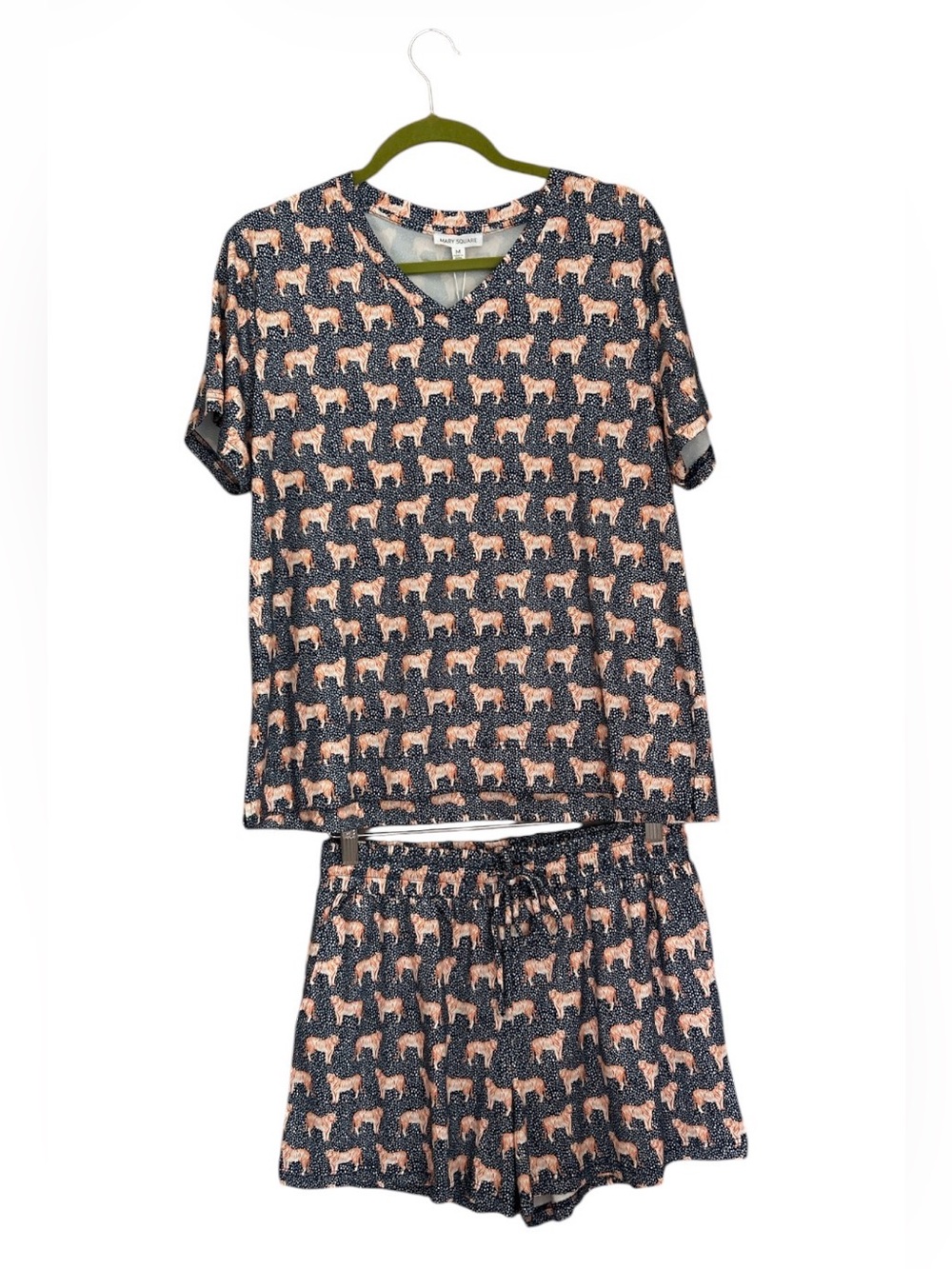 NWT Mary Square Cats Pajamas Alli Short Set Collegiate Auburn Tigers Size M